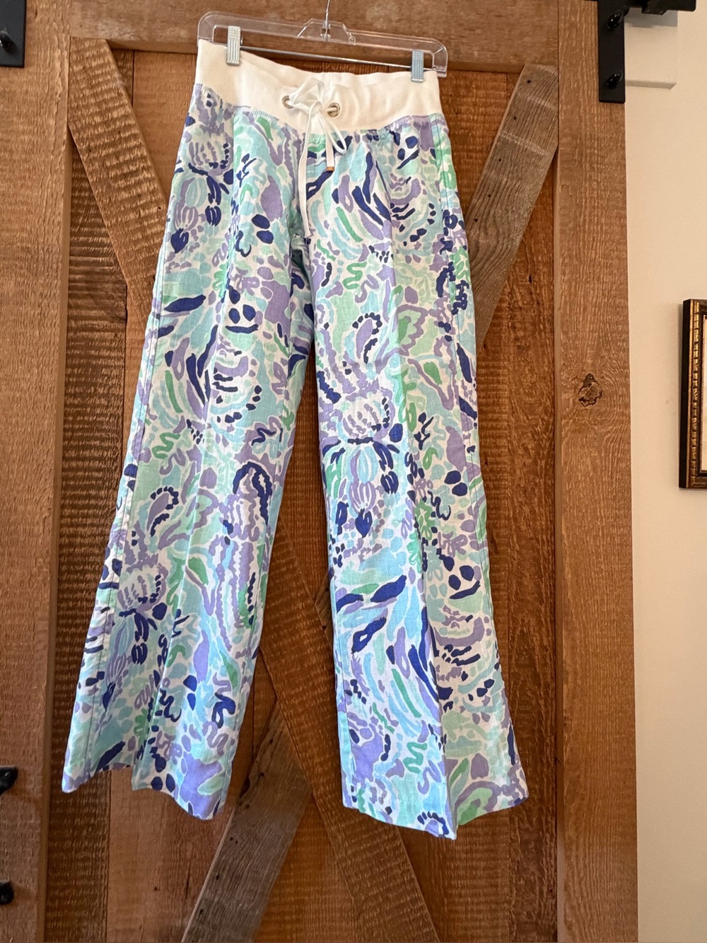 Lilly Pulitzer Linen Beach Pant S